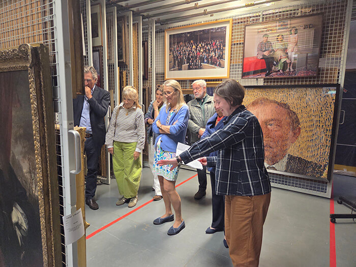 11. American Patrons and friends tour Granton Art Center in Edinburgh