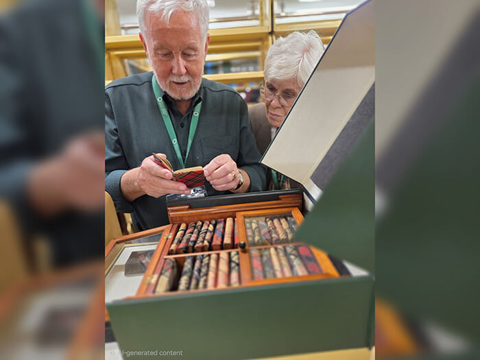 12. American Patrons explore the archives of the National Library of Scotland