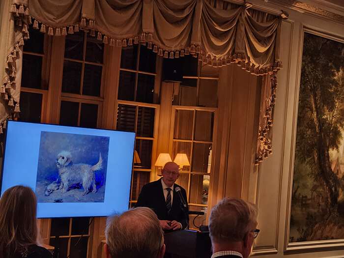 1. Director the National Galleries of Scotland speaking to the American Patrons and friends about the arts